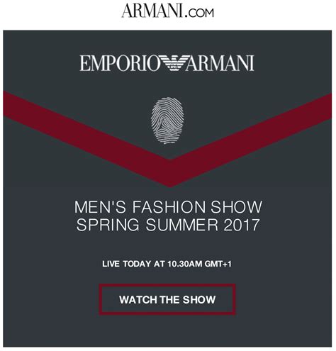 giorgio armani newsletter